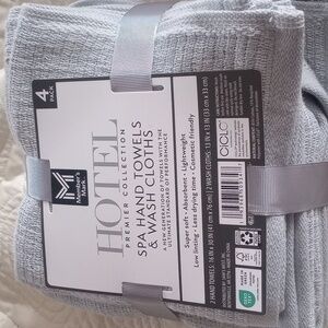 Hotel premier collection spa 4 piece hand & wash towels set